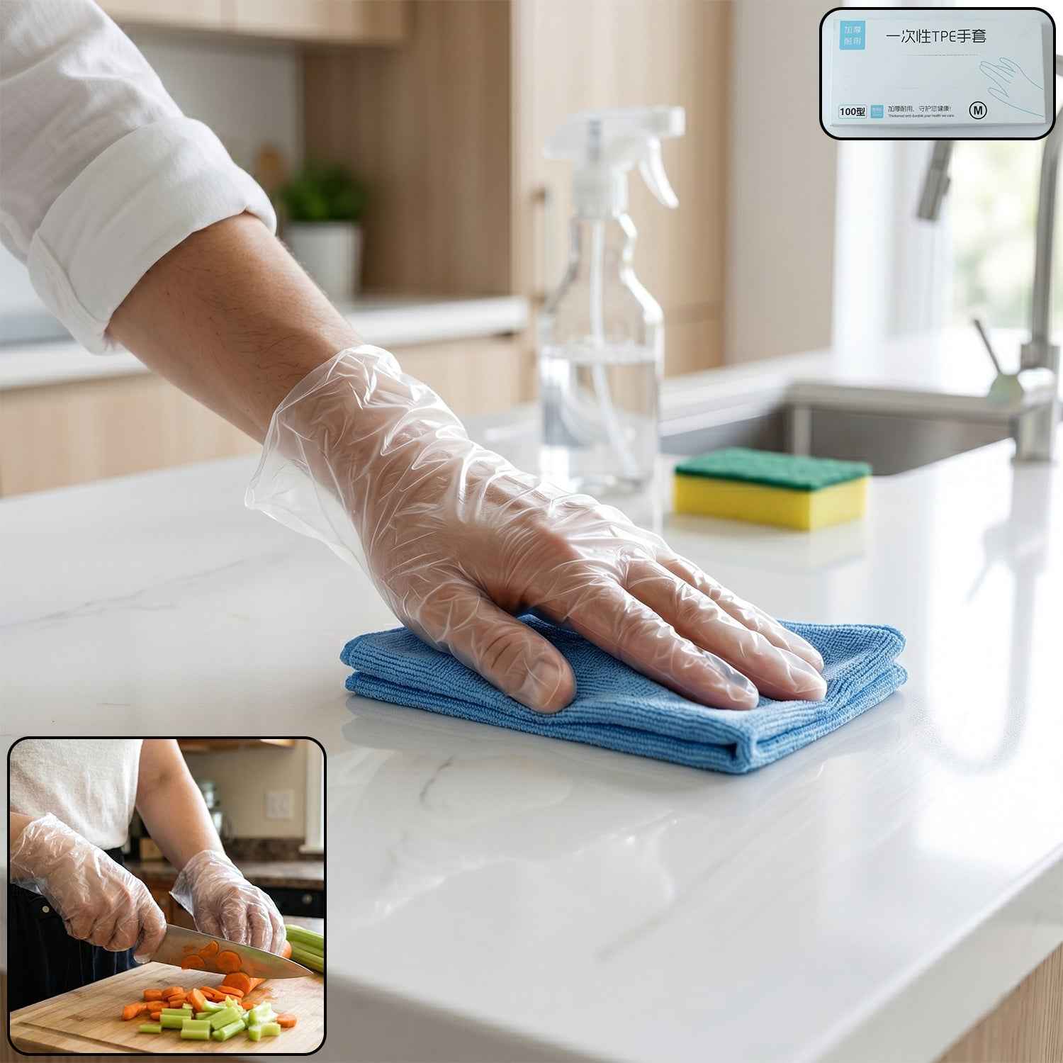 Disposable Plastic Gloves Ð Hygienic & Comfortable for Household Use