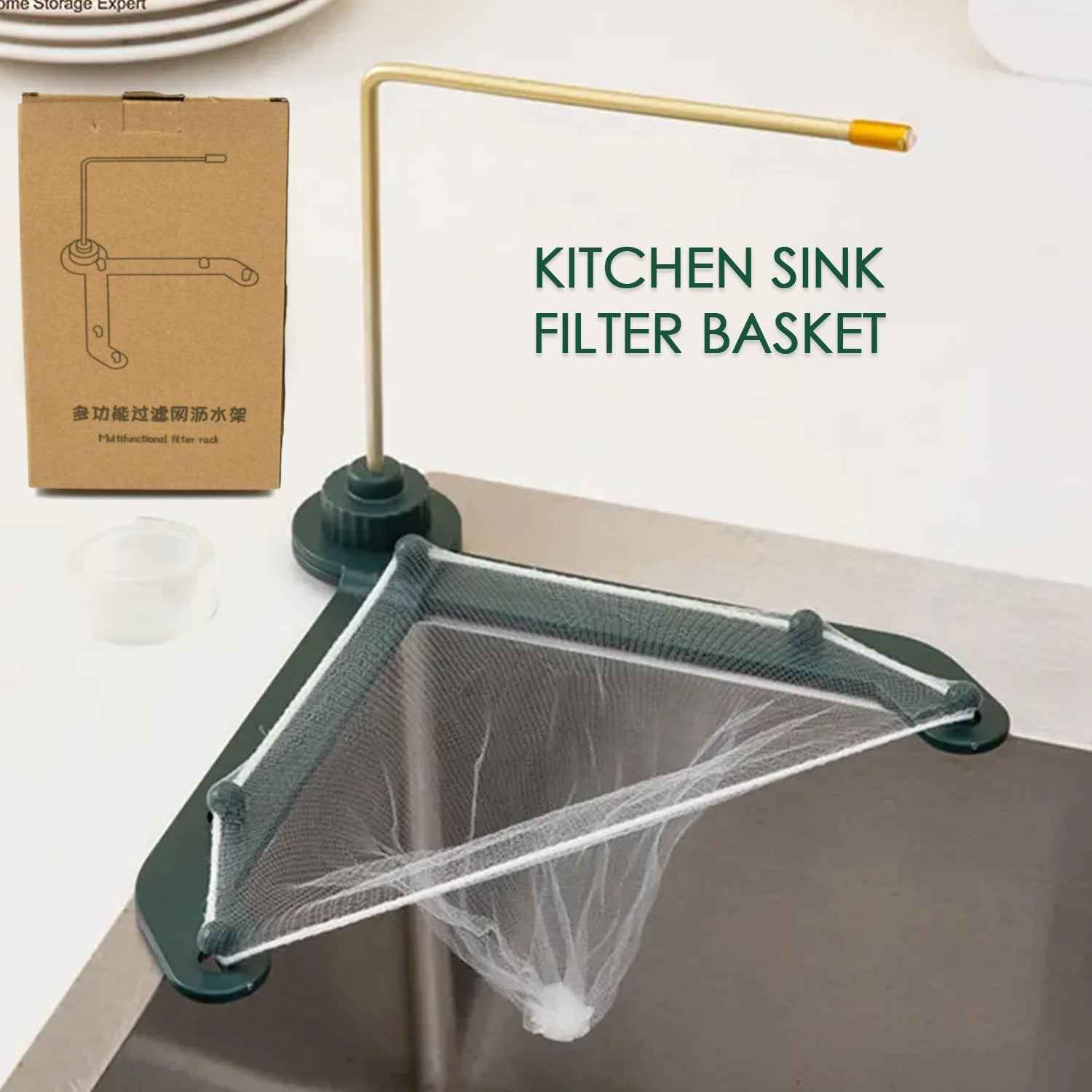 Kitchen Sink Filter Basket – Triangle Strainer | Poravar