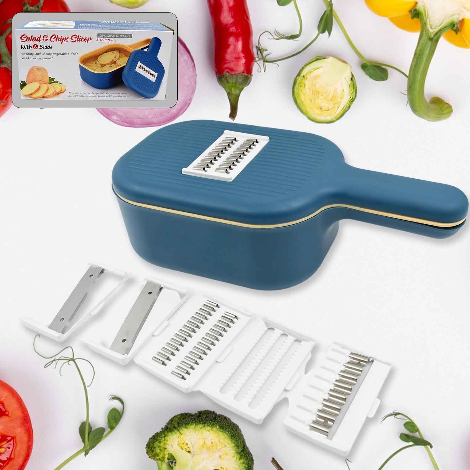 Vegetable Slicer – 6-Blade Mandoline & Grater | Quickslice