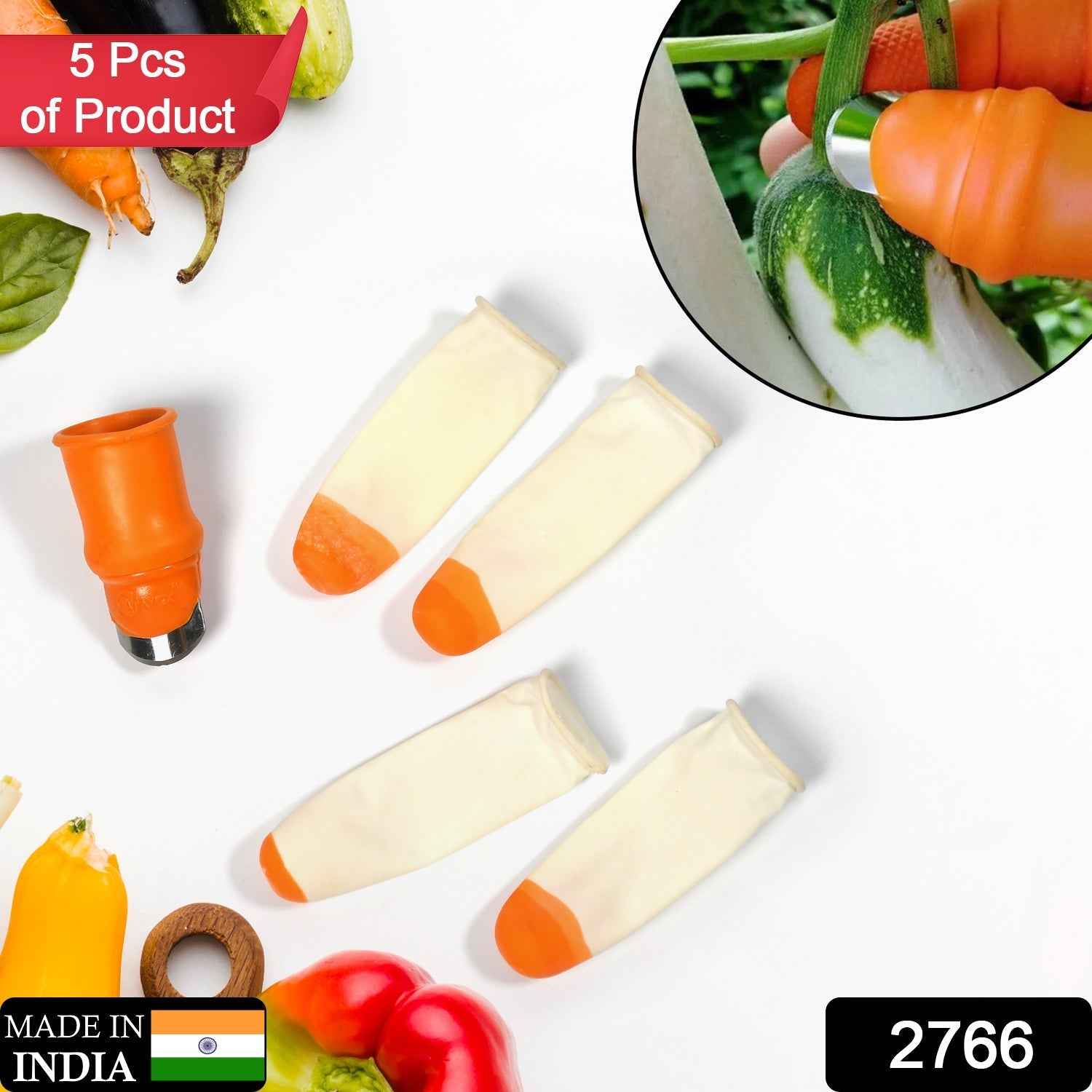 Vegetable Thumb Cutter Set – 5-Piece Sharp Blades | Quickslice