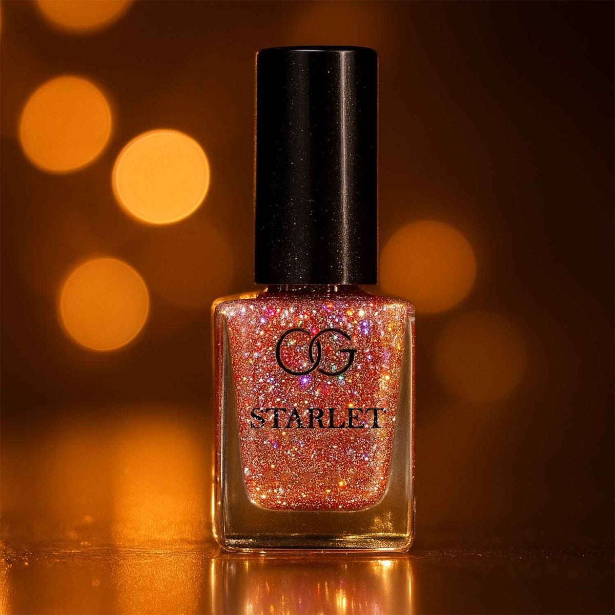 Metallic Rose Glitter Nail Paint – Sparkling Long-Lasting Shine