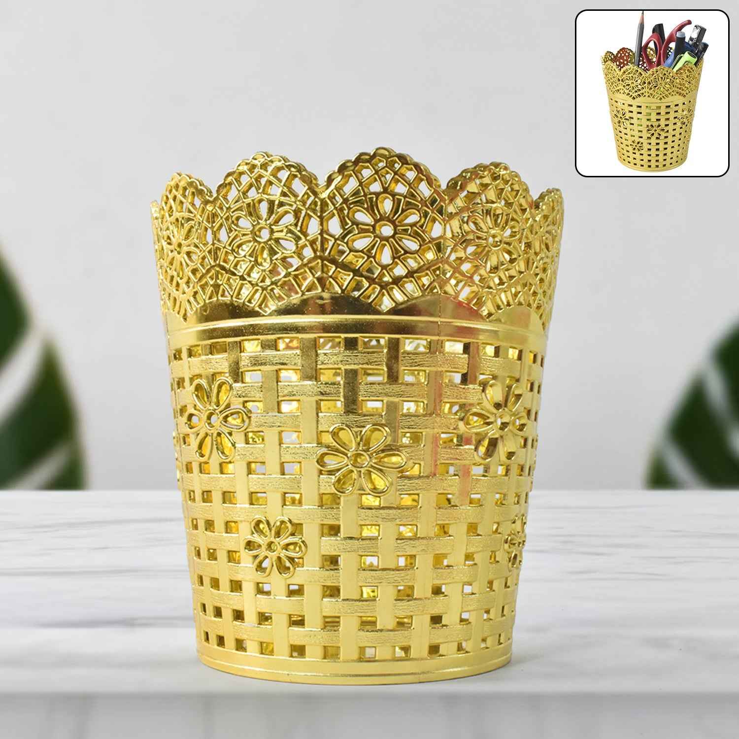 Metal Mesh Pen Holder – Durable Office Desk Organizer Stand