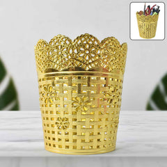 Metal Mesh Pen Holder – Durable Office Desk Organizer Stand