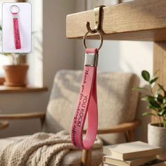 Silicone Wrist Strap Keychain – Motivational & Durable Design