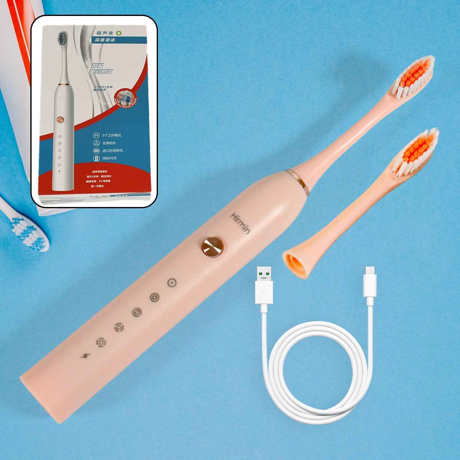 Electric Toothbrush – Deep Clean with Extra Heads | BrushedUp