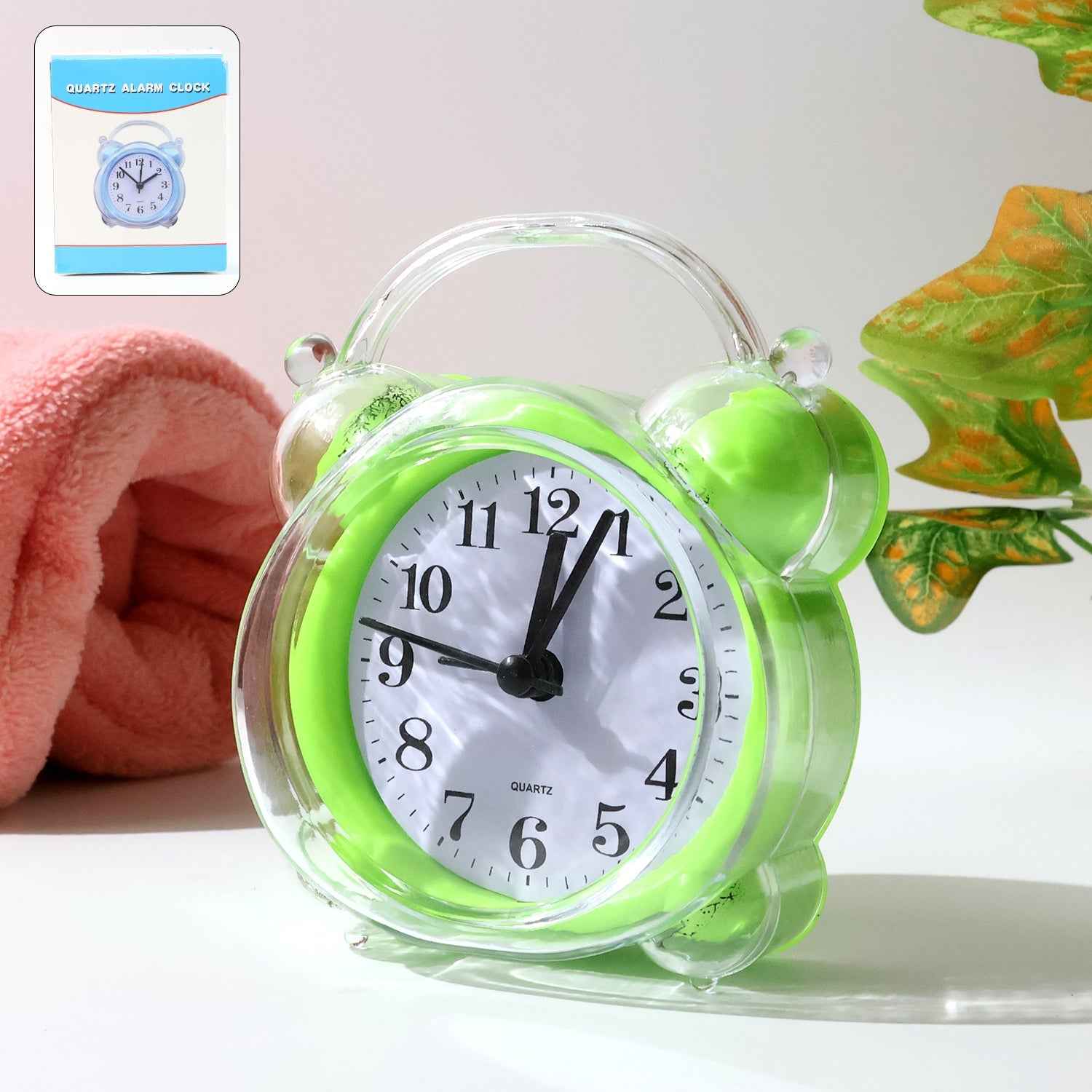 Quartz Analog Alarm Clock – Loud Alarm & Compact Design