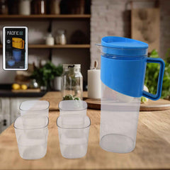 Transparent Water Jug with Elegant Handle – 2000 ML Durable Set