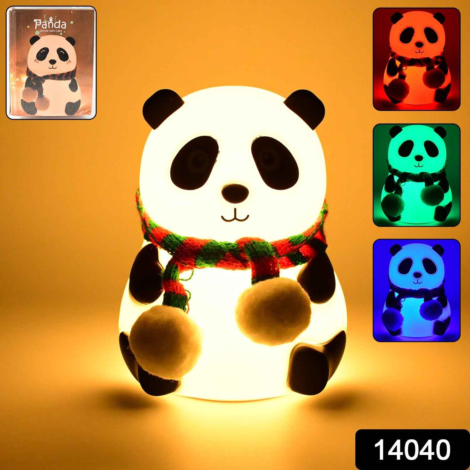 Panda Night Light – 7-Color LED Touch Sensor Lamp | Indo Glow