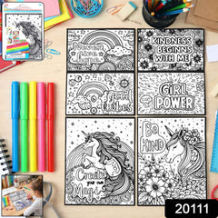 Kids Colouring & Activity Poster Set – 11 Inspiring Art Sheets