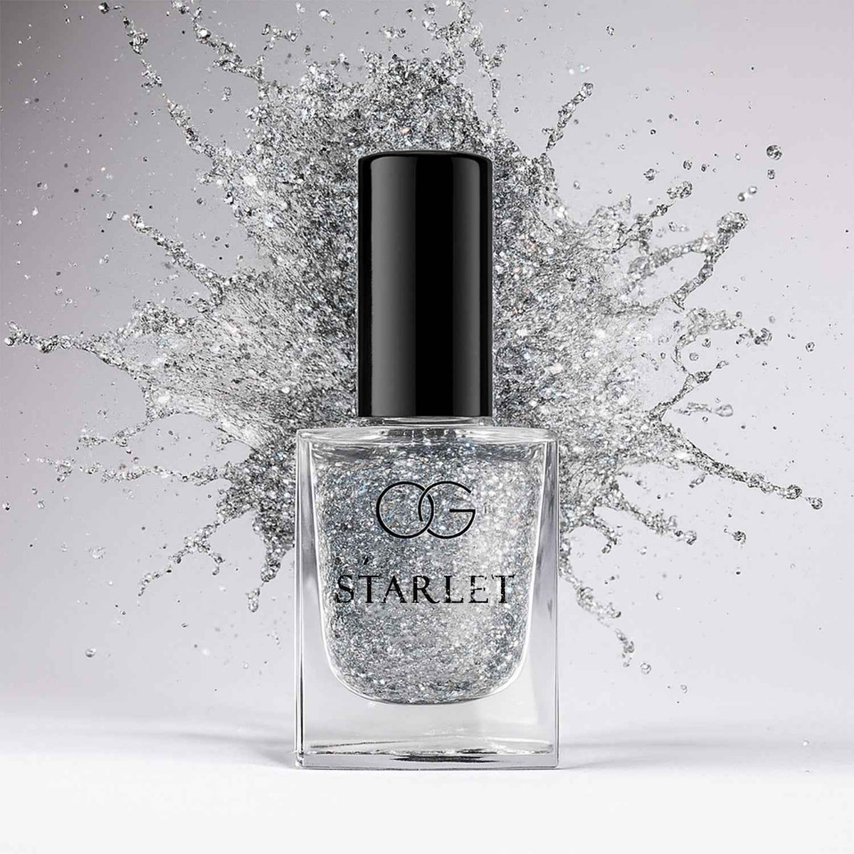 Silver Moonlight Glitter Nail Paint – Long-Lasting Sparkle Finish