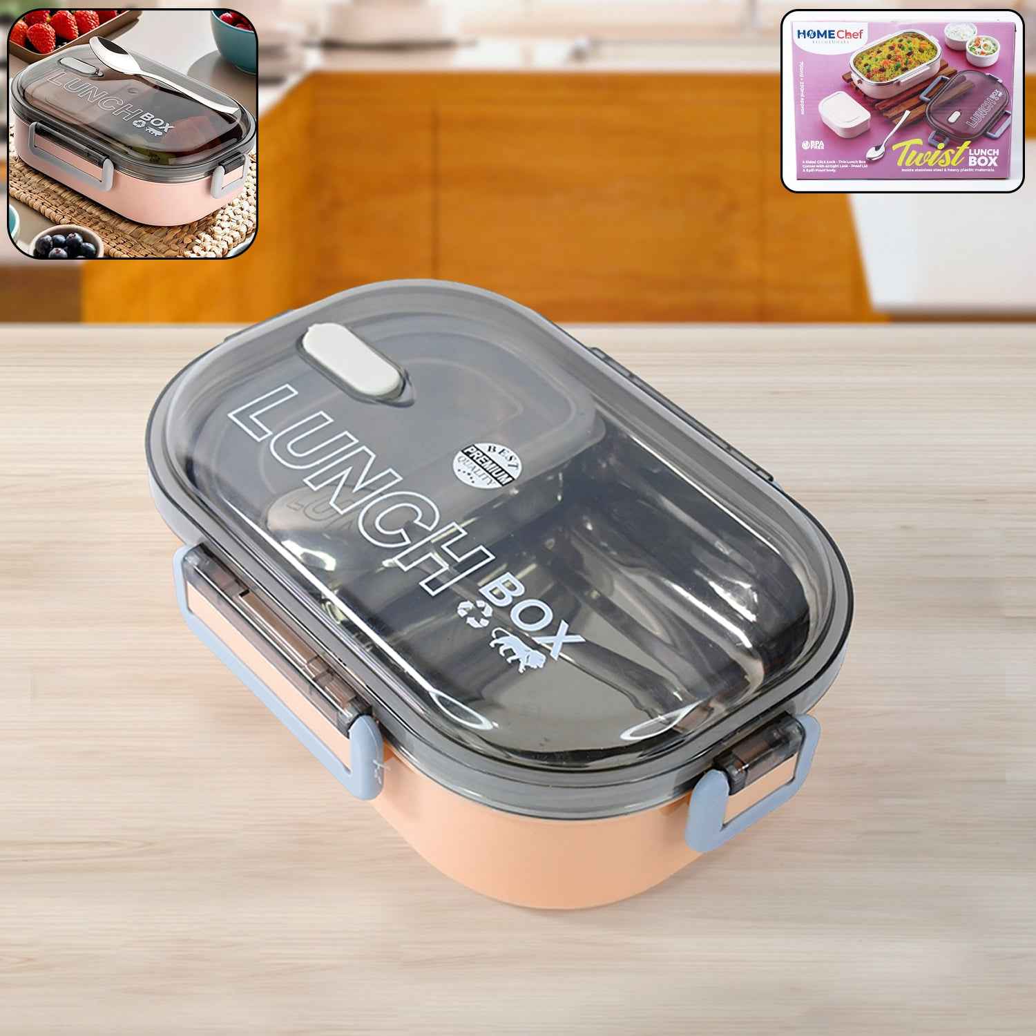 Leak-Proof Stainless Steel Lunch Box – Premium & Airtight