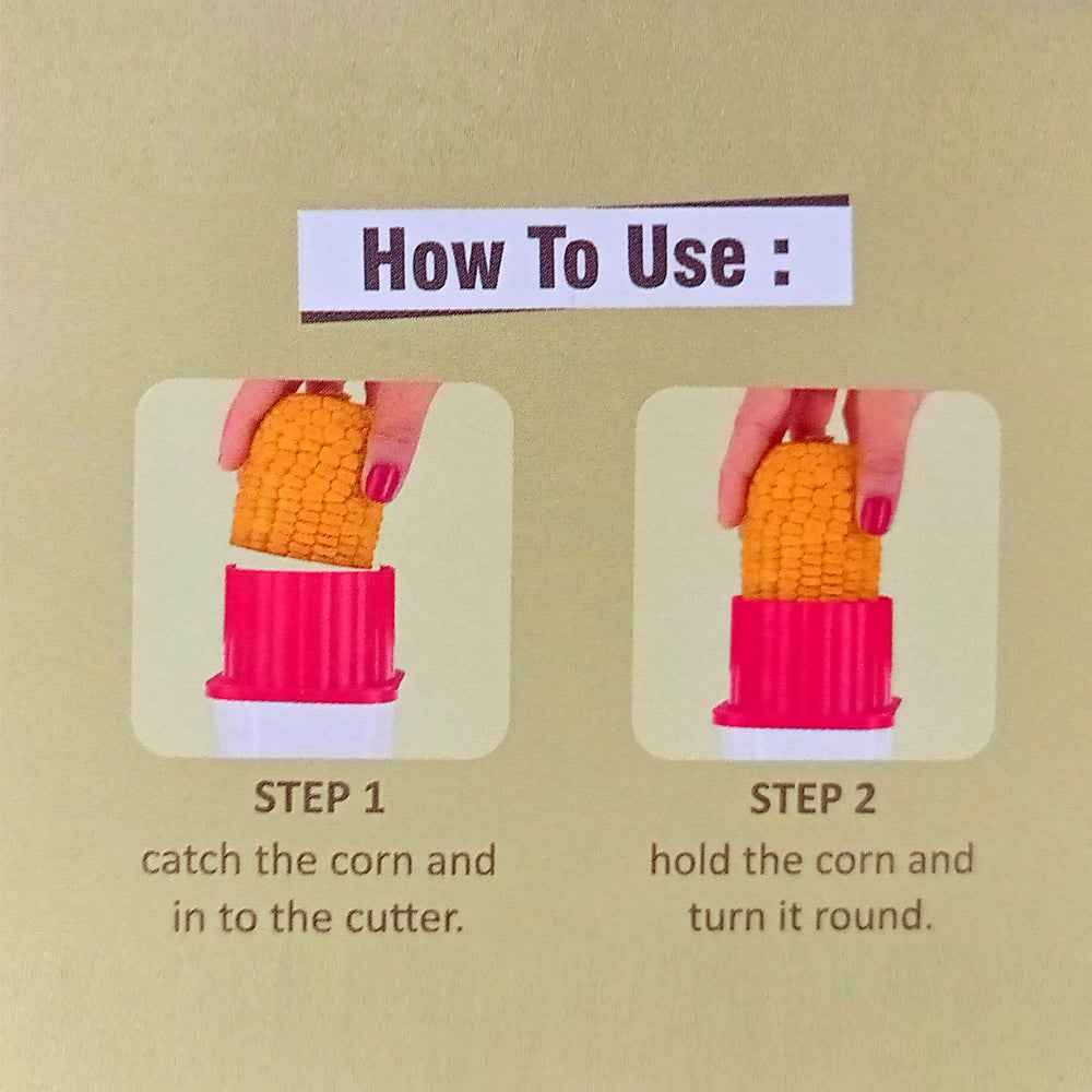 Corn Stripper – Easy Kernel Remover with Bowl | Indo Glow