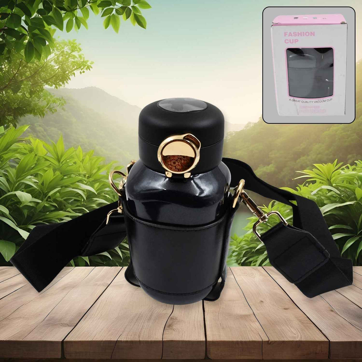 Smart Thermos Bottle 420ML – LED Temp Display, Push Button | Tumblo