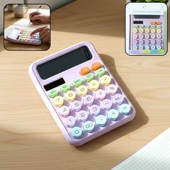 Desktop Calculator – Large Display & Soft Multicolor Keys