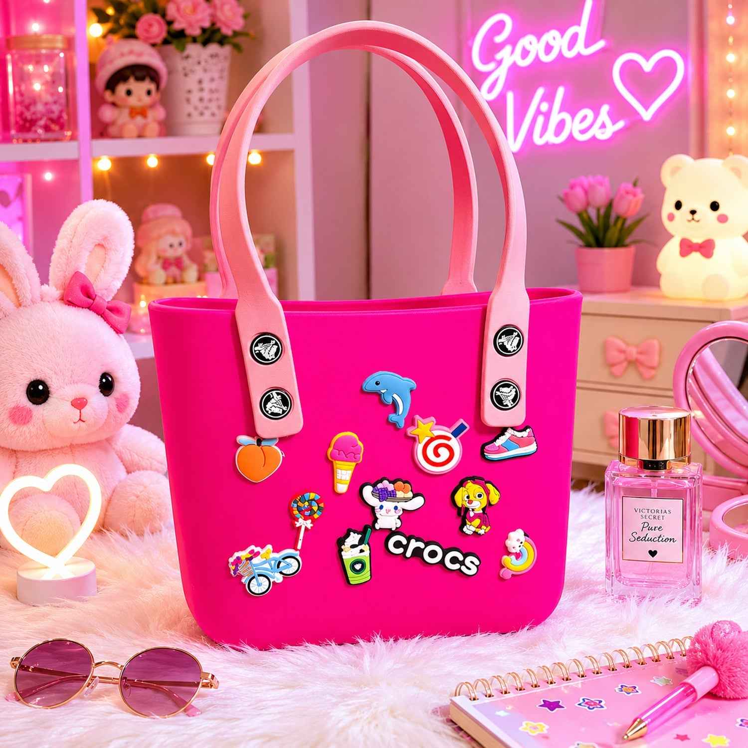 Buy Crocs-Inspired Tote Bag Ð Spacious & Trendy for Women & Girls