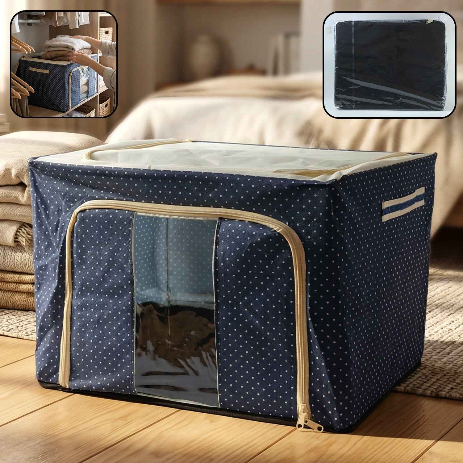Foldable Cloth Storage Box – Space-saving & Durable Organizer