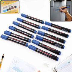 Permanent Blue Marker Pens – Vibrant, Waterproof 12-Pack