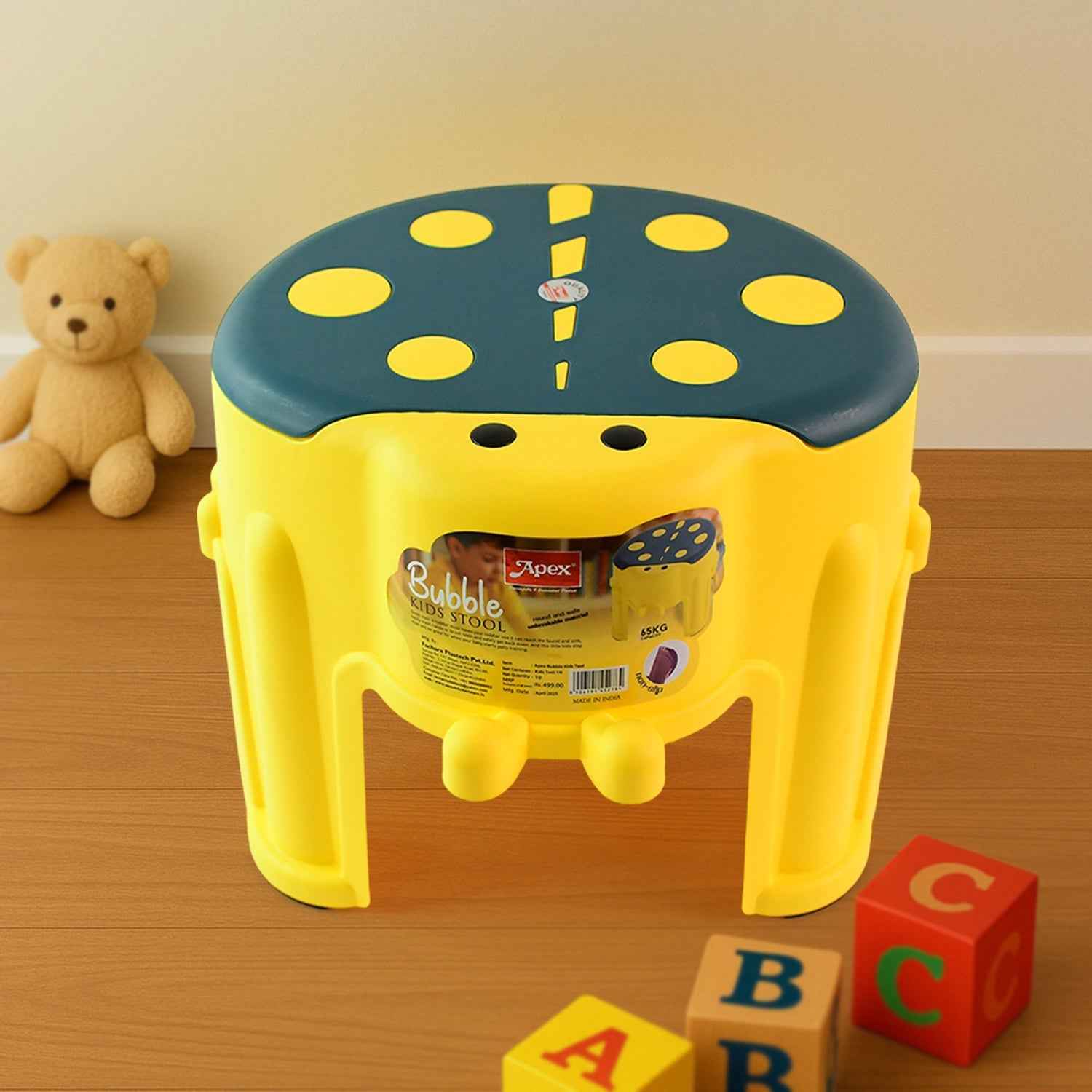 Kids Step Stool – Durable Apex Bubble Plastic with Non-Slip Seat