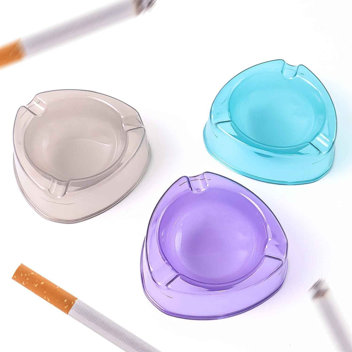 Unbreakable Plastic Ashtray Ð Stylish & Durable for Indoor & Outdoor Use