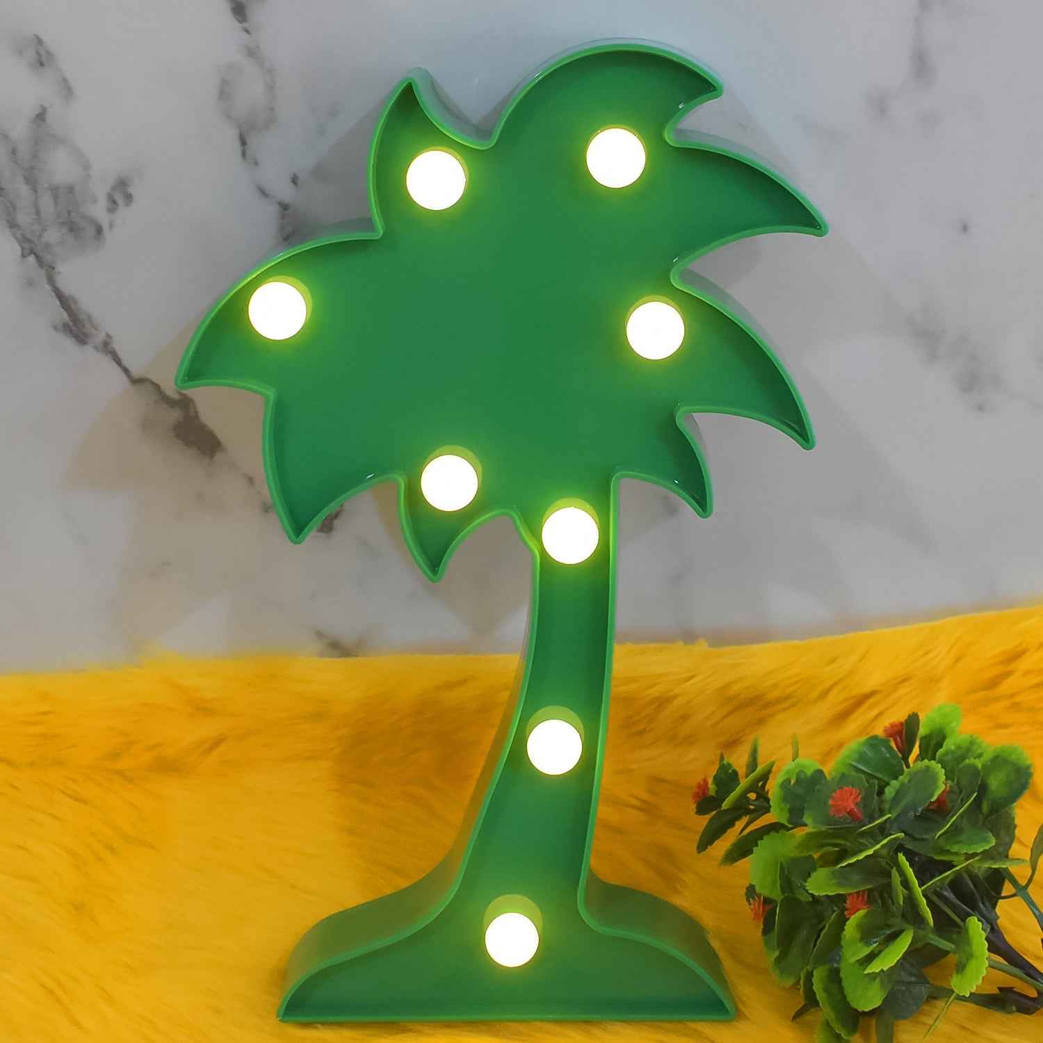Coconut Tree LED Lamp – Romantic Table Night Light | Tidy Table