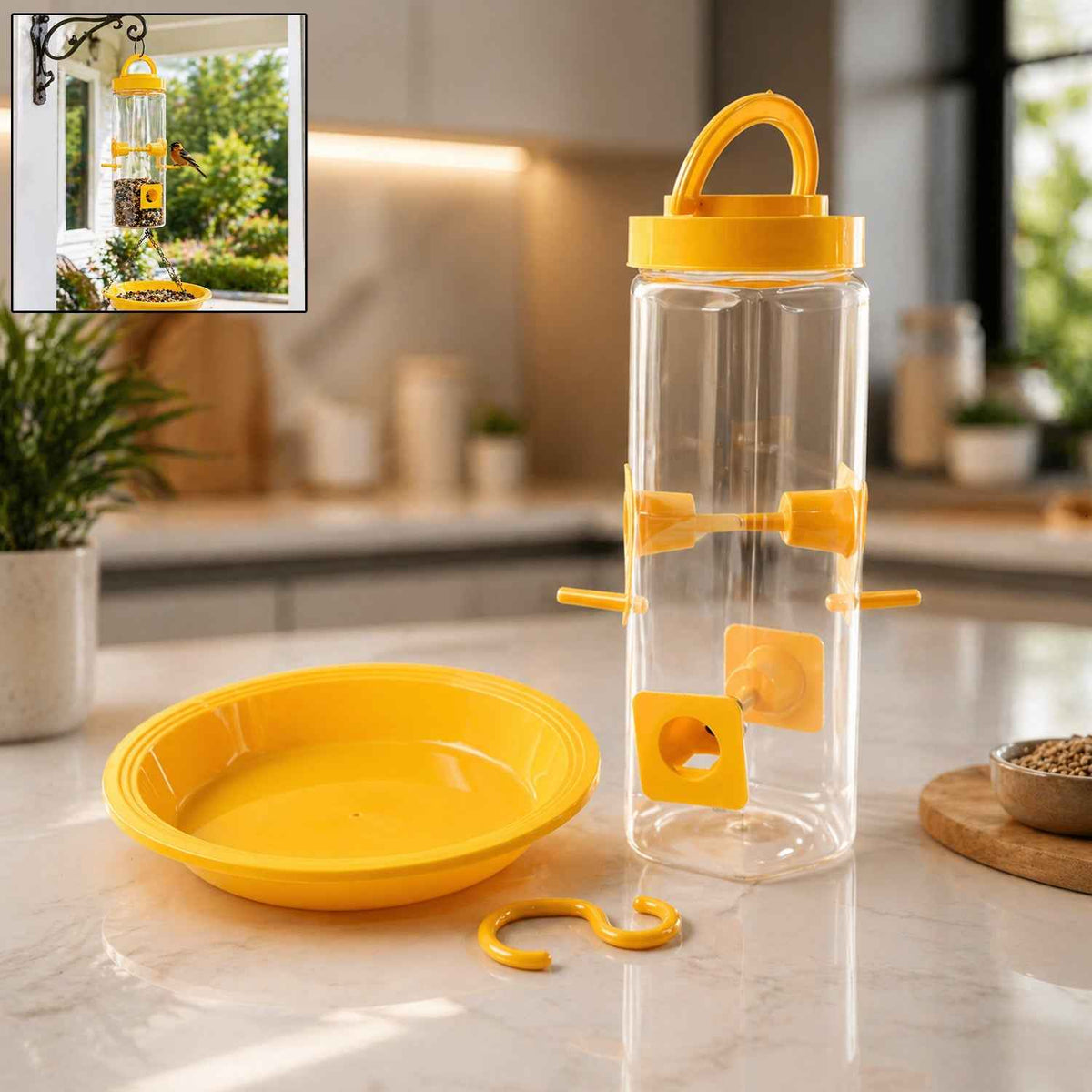 Hanging Bird Feeder Ð Multi-Port Design for Garden & Balcony