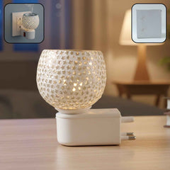 Star Cut Glass Aroma Diffuser – Elegant Plug-In Night Lamp