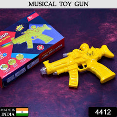 Musical Transparent Toy Gun – Rainbow Light & Gear Play | Colorful Creations