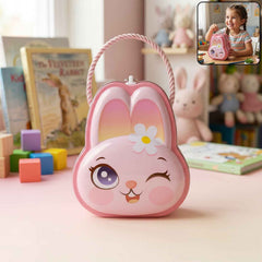 Kids Safe Lockable Bunny Piggy Bank Ð Fun & Durable Savings Toy