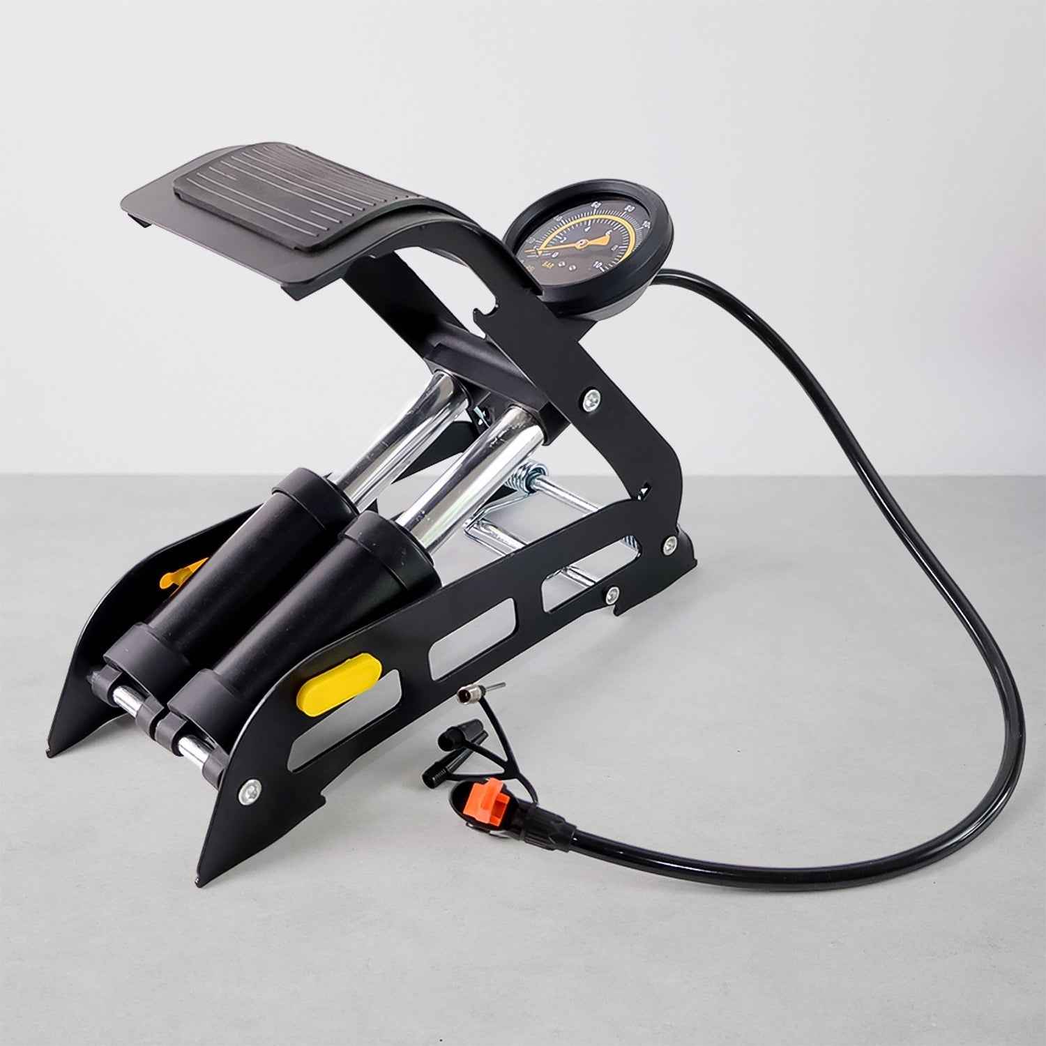 Foot Air Pump – Dual Cylinder, 150 PSI for Car & Bike | Carivox