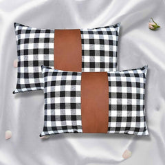 Leather Cushion Covers – 17x17 Inch Pair | Styleva