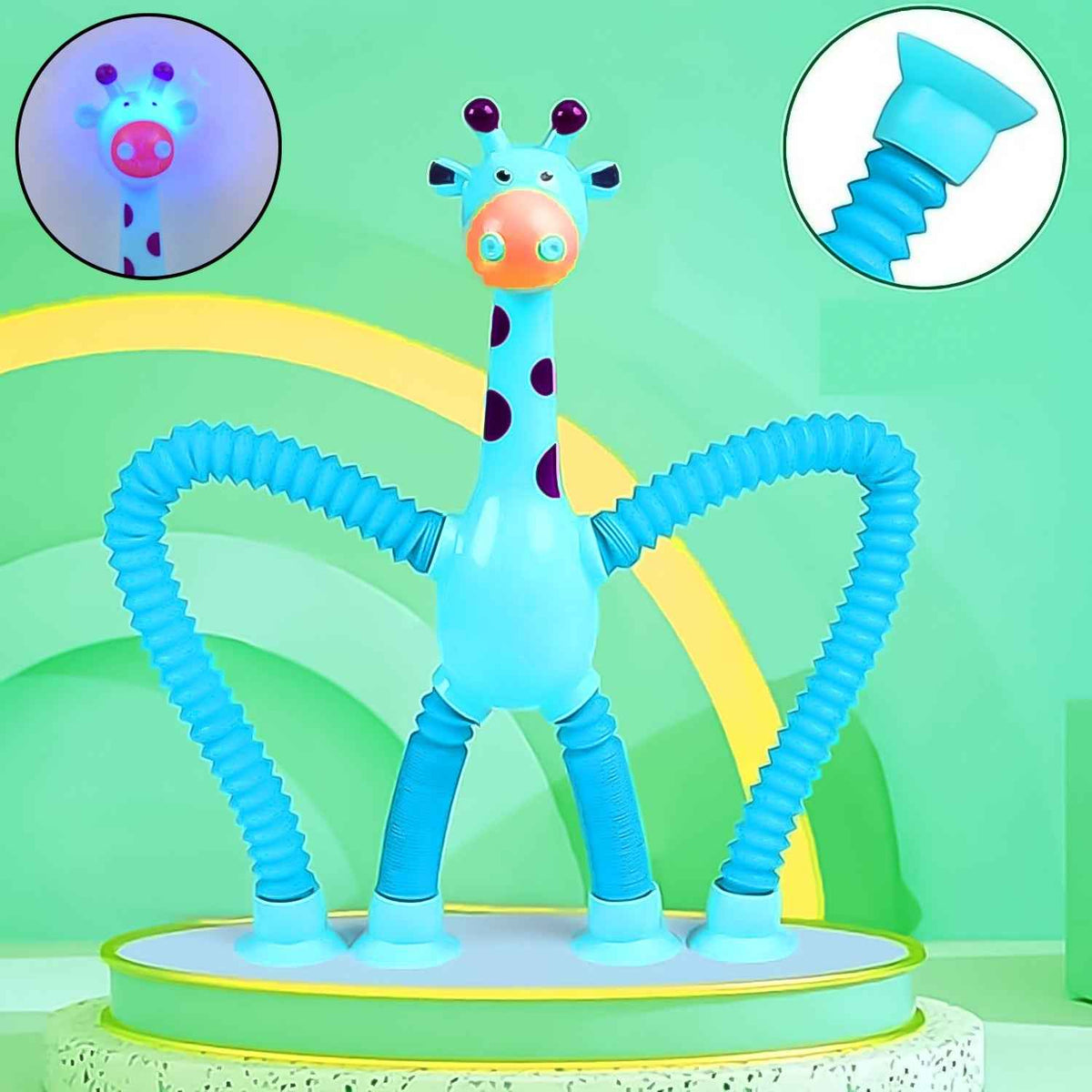 LED Giraffe Fidget Toy – Telescopic Suction Cup | Dollverse