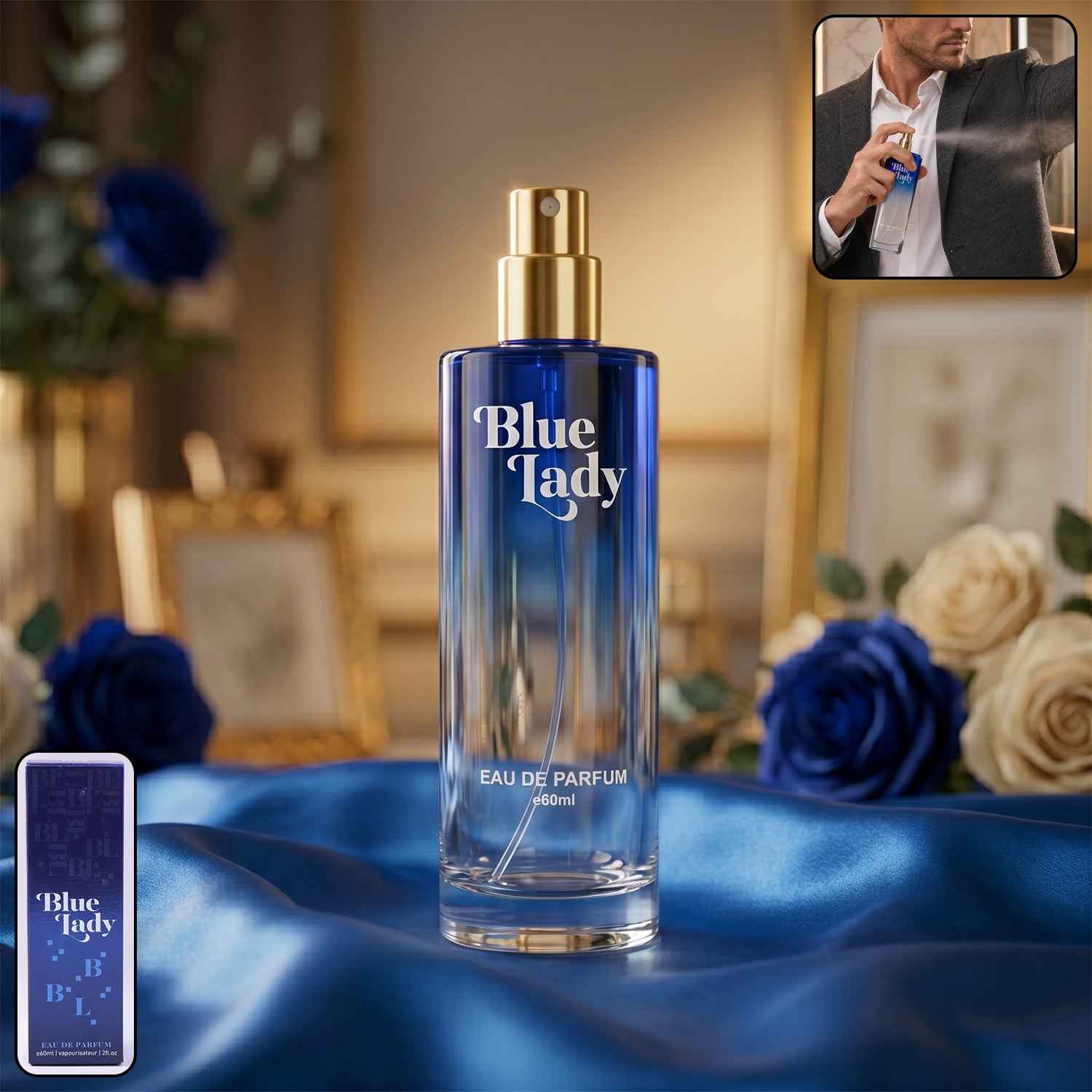 Blue Lady Eau De Parfum Ð Long Lasting Floral Fragrance for Daily Wear