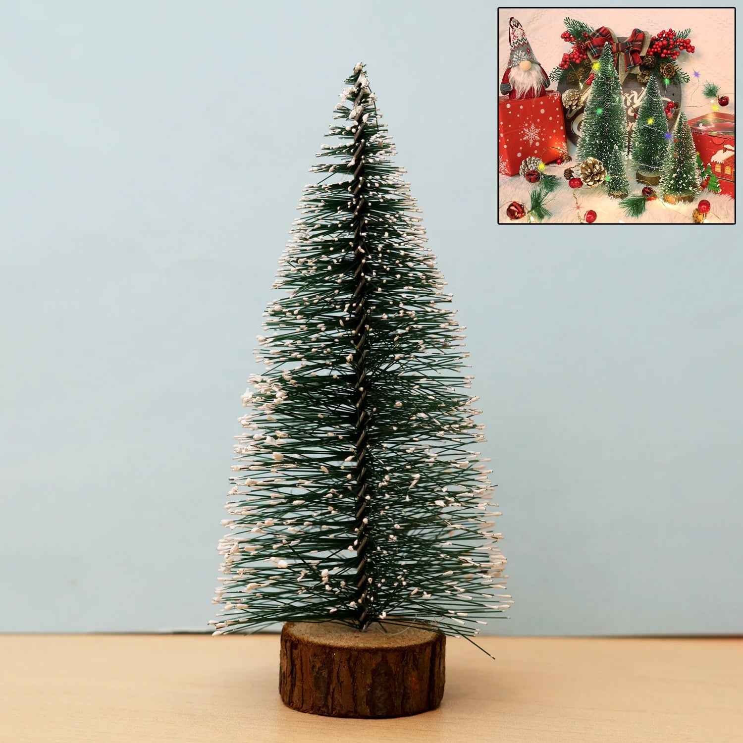Mini Artificial Christmas Tree with Snow Effect – Compact Festive Decor