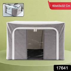 Foldable Storage Bag – 66L Steel Frame Clothes Organizer | Organivo
