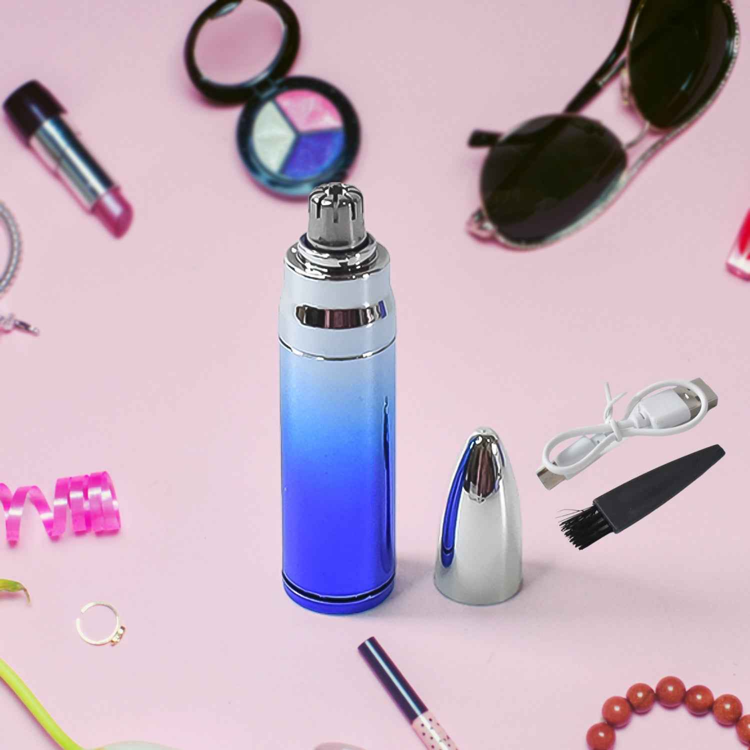 Nose Hair Trimmer – Waterproof, USB Rechargeable Grooming Tool