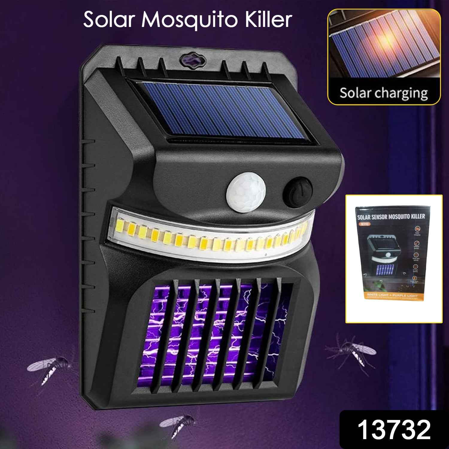 Solar Bug Zapper – 2-in-1 Motion Sensor Light | Garden Vera