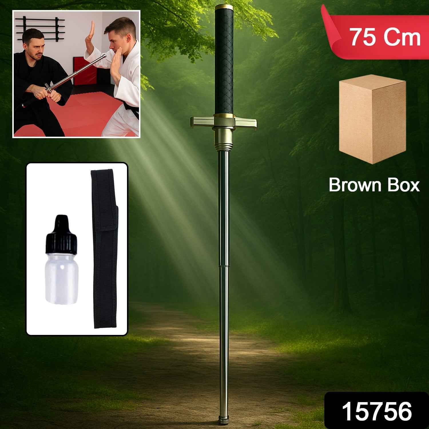 Folding Walking Stick – Lightweight, Portable & Self-Defense | Indo Glow