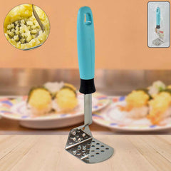 Stainless Steel Potato Masher – Ergonomic Heavy-Duty L-Handle