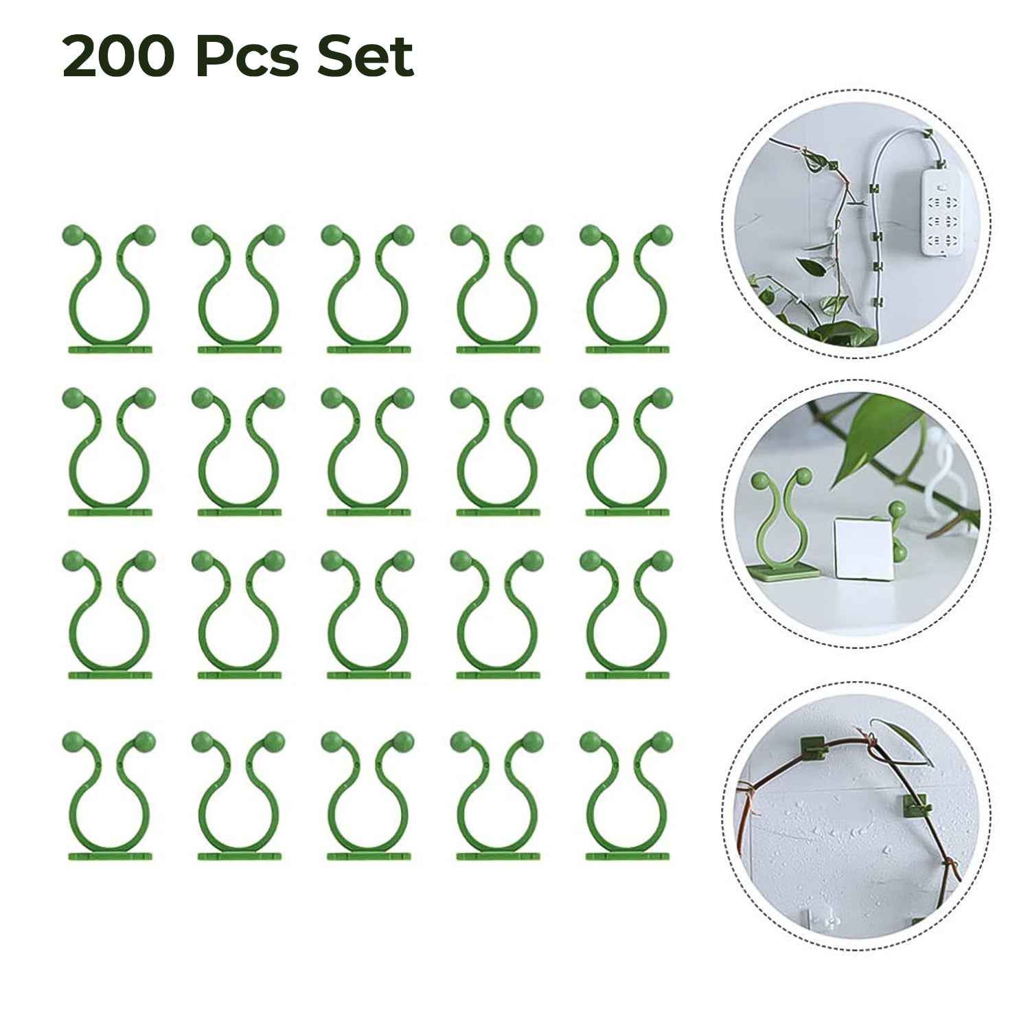 Plant Climbing Clips – Self-Adhesive Wall Support | Grow Vanta