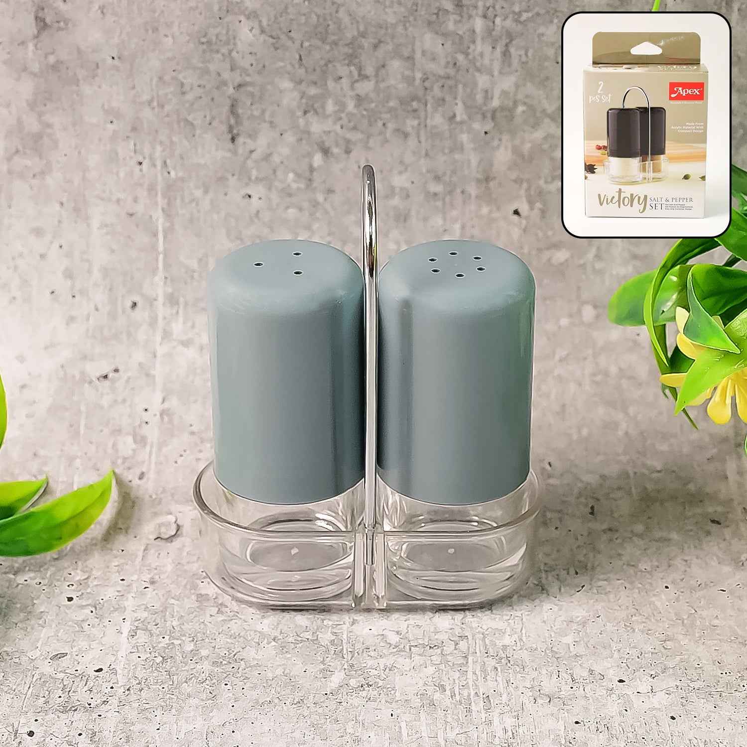 Salt & Pepper Dispenser Set – Precise Acrylic Seasoning Shakers