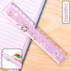 Kids Plastic Ruler – Durable Cartoon Design with Clear Markings