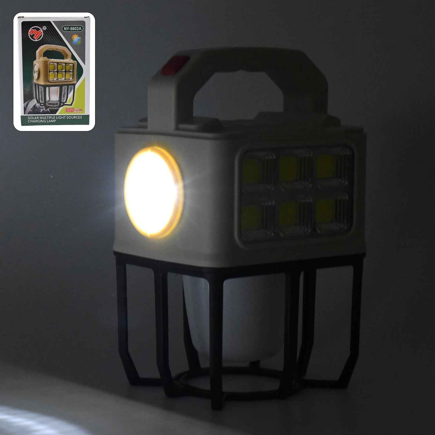 Solar Camping Lantern – Portable with 3 Light Modes & USB Charging
