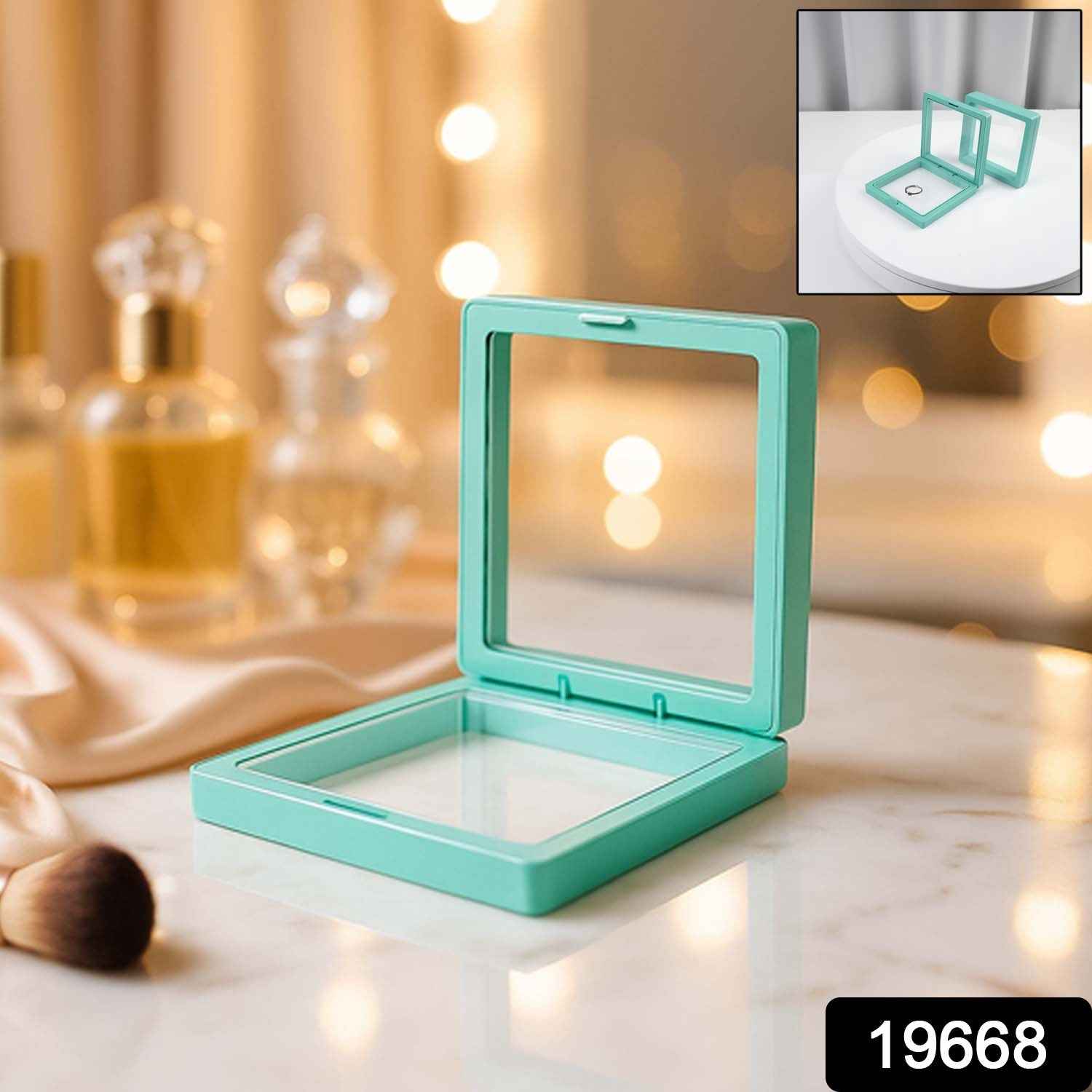 Transparent Jewellery Display Box – Elegant 3D Floating Organizer
