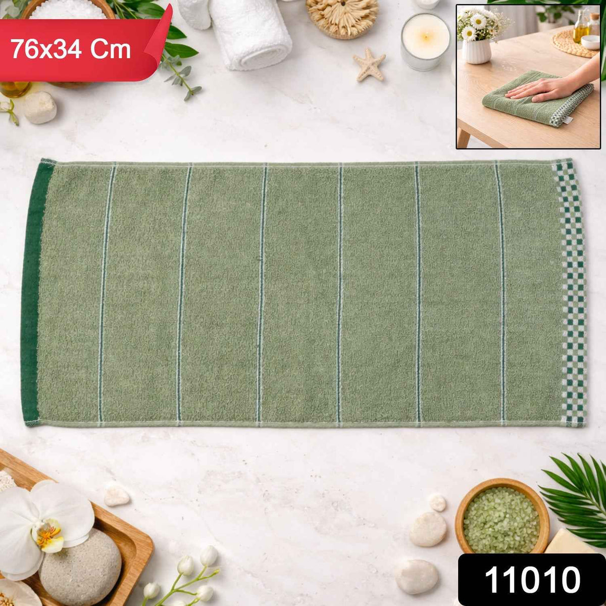 Cotton Bath Towel – Soft, Absorbent & Quick Dry for Daily Use