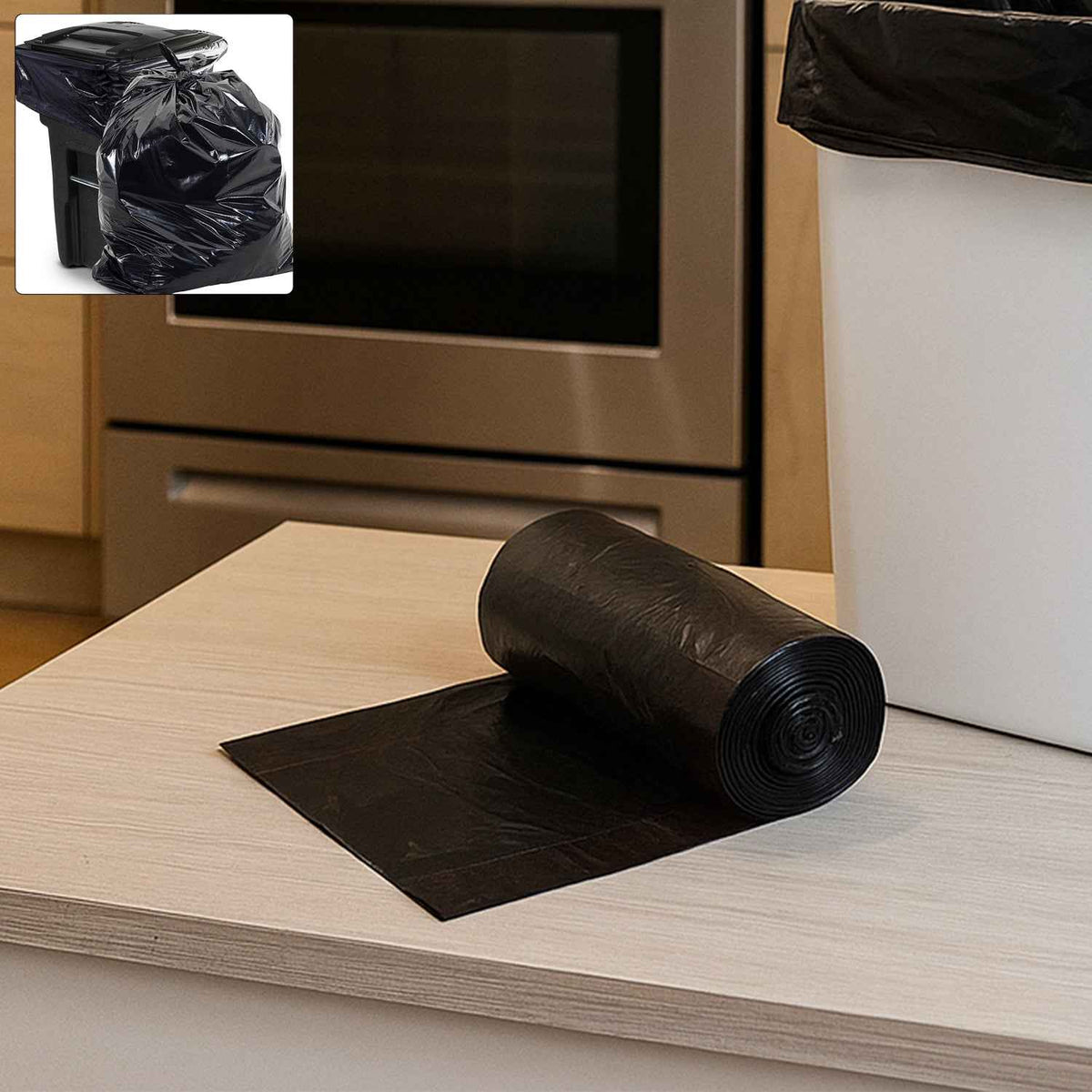 Garbage Bags Roll – Heavy Duty, Leak-Proof 45x45 cm