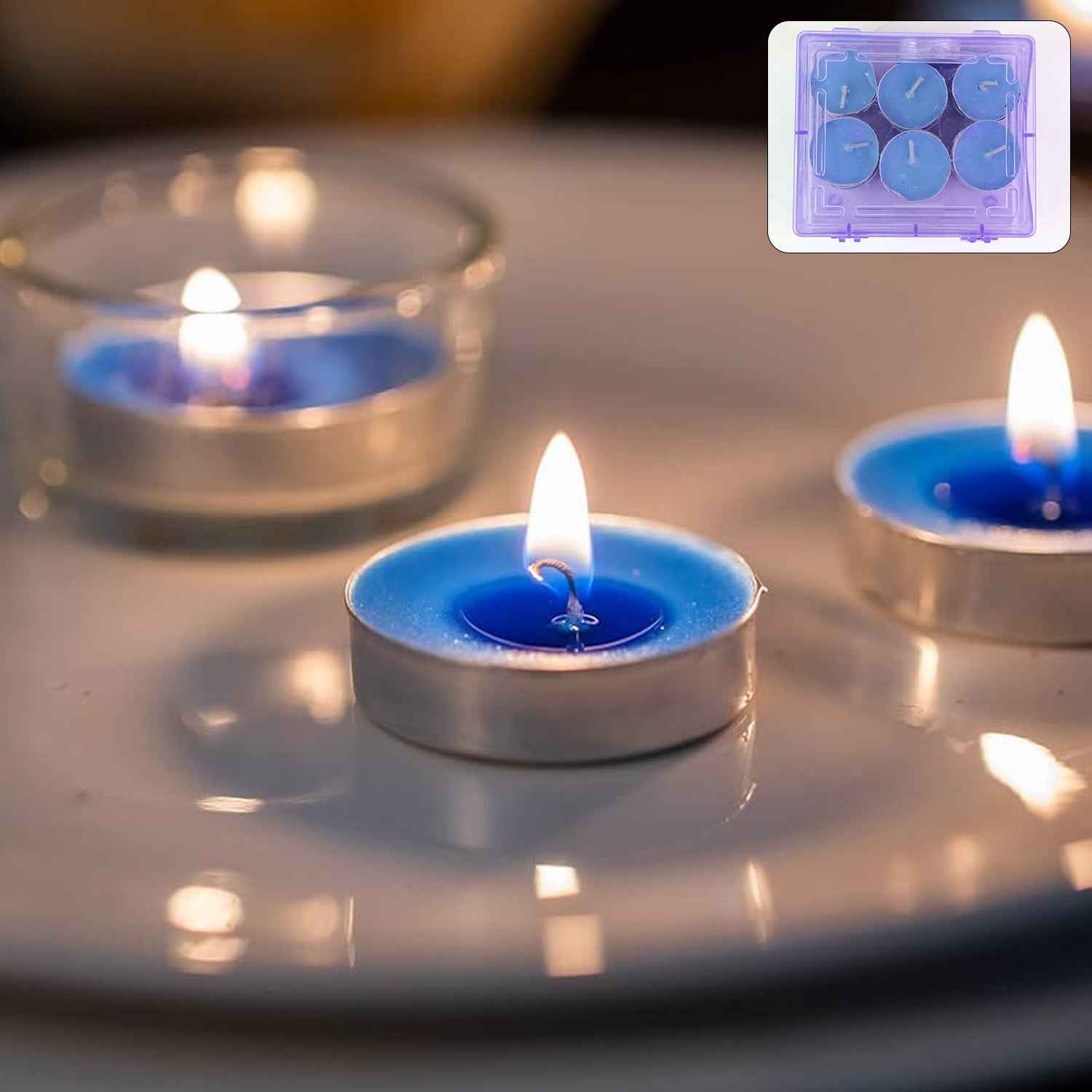 Tea Light Candles Set – 20 Multicolor Flameless Candles