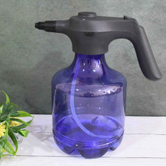  3L electric garden sprayer in white, ready for automatic watering of plants.