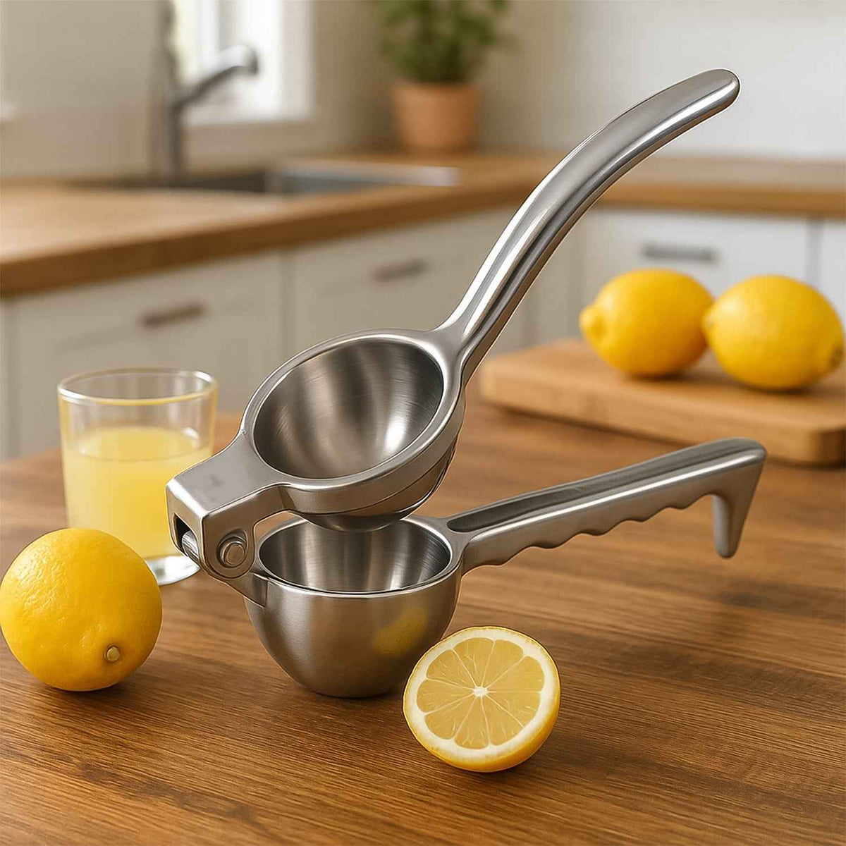 Aluminum Lemon Squeezer – Heavy-Duty Dual-Lever Juicer