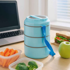 Insulated Lunch Box Set – 3 Layers with Leak-Proof Design & Handle