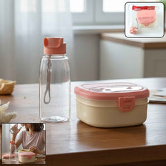 Plastic Lunch Box Set – Secure Lock Lid & Dual Compartments
